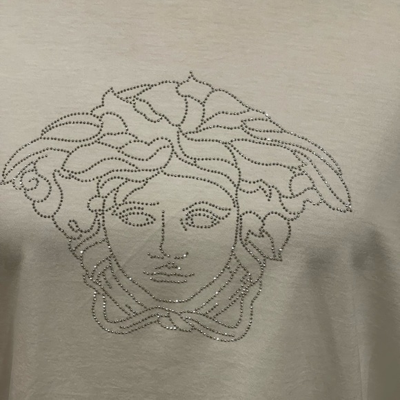 NWT Versace Medusa studded embellished logo Tshirt tee - Picture 3 of 9